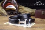 AAA Replica Hermes Leather Belt Price - SS H Buckle 